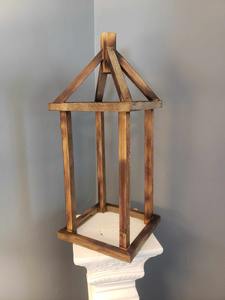 Antique Creations - Portavelas de Madera Ecológico de Estilo Europeo Retro Vintage, Hecho a Mano, Resistente al Viento, Estilo Rústico, para Navidad - Product Image 5