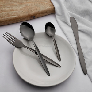 Juego de cubiertos/cubiertos de acero brillante Evy Grado 202/304 Cuchara brillante Tenedor y cuchillo Cuchara para bebé-para fiestas Hecho en India - Product Image 3