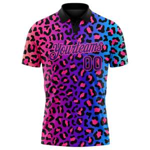 Wholesale <b>Custom</b> Polo Shirt 100% Polyester Sublimation Golf Wear Sports Team Club Uniform OEM Personalized Logo Name Printing - Product Image 2