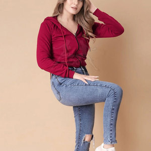 เสื้อครอปท็อปมีซิป ผ้าเนื้อนุ่ม สวมใส่สบาย ระบายอากาศได้ดี เหมาะสำหรับการเดินทางและสไตล์ลำลอง - Product Image 2