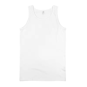 High Quality 100% Cotton <b>Men's</b> Sporty Gym <b>Vest</b> Tank Tops Custom Logo Undershirts Oversized <b>White</b> Vintage Knitted Breathable - Product Image 6
