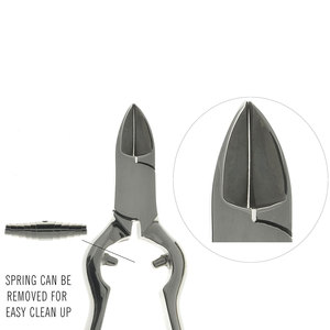 ที่ตัดเล็บเท้าแบบหนาพิเศษ สำหรับเล็บเท้าหนา ใช้งานได้ระดับมืออาชีพ สำหรับทำเล็บมือและเล็บเท้า พร้อมสปริงสองชั้น คมกริบ โค้งมน - Product Image 6