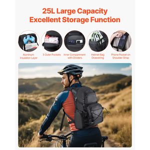 Bolsa Deportiva de 25L, Mochila de Hidratación Aislada con Bolsa de Agua de TPU de 2L para Senderismo - Product Image 5