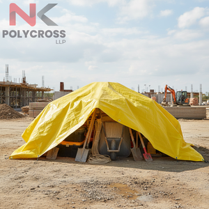 ผ้าใบโพลีไวนิลแบบม้วนสำหรับขายส่ง ทนทาน กันสภาพอากาศ เหมาะสำหรับงานโครงสร้างพื้นฐาน คลังสินค้า และการขนส่ง - Product Image 1