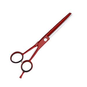 Tijeras Profesionales Rojas para Adelgazar el Cabello, Tijeras de Acero Inoxidable para Cortar el Cabello para Barberos - Product Image 5