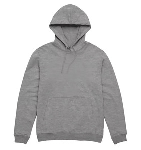 เสื้อฮู้ดผู้ชายสีดำล้วน ทรงปกติ ผ้าฟลีซ โพลีเอสเตอร์ 100% สวมใส่สบายสำหรับฤดูใบไม้ร่วง มีกระเป๋า ผ้าถัก ระบายอากาศได้ดี น้ำหนัก 260 กรัม แขนยาว - Product Image 2