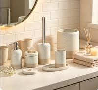 Ensemble d'accessoires de salle de bain personnalisables de haute qualité, design moderne, articles de toilette pour la décoration de la salle de bain à la maison et à l'hôtel