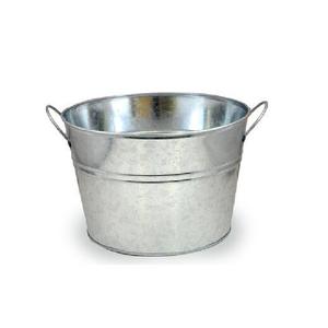 Recipiente Ovalado Grande Galvanizado para Bebidas con Asas Laterales, Cubo de Hielo Metálico y Enfriador de Vino para Fiestas, Tamaño Personalizado - Product Image 5