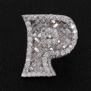 Bague de mariage pour homme personnalisable en argent sterling 925, entièrement pavée de moissanite VVS1, style hip-hop de luxe, certifiée, idéale pour les fêtes - Product Image 3