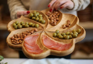 จานเสิร์ฟไม้ขัดเงาจานเสิร์ฟเนื้ออบอุ่นสำหรับงานอีเวนต์ - Product Image 4