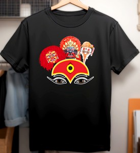 T-shirt unisexe à col rond et manches courtes avec impression numérique « Déesse vivante Kumari » – Article promotionnel - Product Image 1