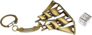 Llavero de Barco Pirata Vintage Hecho a Mano, Colgante de Barco de Bronce, Accesorio de Cordón Náutico Multicolor - Product Image 4