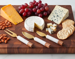 <b>Cheese</b> Slicer Butter <b>Knife</b> Flatware <b>Set</b> Of 3 Stainless Steel With Wood Handle Ideal For Wedding Events And Kitchenware Top Use - Product Image 4