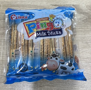 LIBRA PINGO <b>Milk</b> <b>Stick</b> Biscuits Creamy Taste 186G HALAL ISO Sweet Taste Sachet Bag Packaging FMCG Vietnam Blue Delectable - Product Image 6