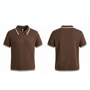 Nouveau Polo Tricoté Tendance 2026 pour Hommes – Qualité Supérieure Coton Polyester Manches Courtes Séchage Rapide - Product Image 2