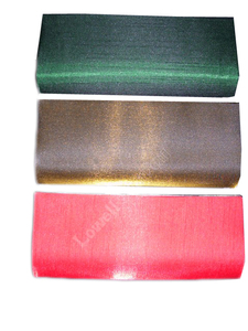 <b>Red</b> Velvet Envelope Clutch With Silver Beaded Leaf Decoration Chain Strap Evening Party Bag - Product Image 2