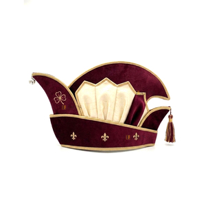 Casquette de carnaval traditionnelle de qualité supérieure avec pompon, broderie machine, casquette de carnaval fantaisie - Product Image 4