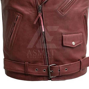 Chaleco de Motocicleta para Hombre, Estilo Biker, Corte Clásico, Chaleco de Cuero para Motocicleta - Product Image 5