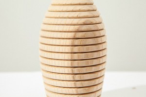Pot de fleurs circulaire en bois moderne et élégant, écologique, pour la maison, le bureau, les espaces intérieurs, la pépinière, le jardin - Product Image 5