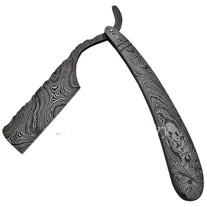 Navaja de Afeitar Profesional de Lujo Hecha a Mano con Hoja de Acero de Damasco y Mango de Alta Precisión (sm4) - Product Image 3