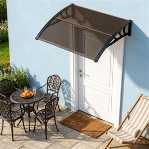 Toldo Moderno para Ventana y Puerta de Policarbonato de 39"x30", UPF50+, Impermeable, Resistente al Viento, para Patio Exterior, Accesorios para Ventanas y Puertas - Product Image 5