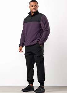 New Design Custom Logo <b>Men's</b> <b>Half</b> <b>Zip</b> Polar Fleece Hoodie Lightweight Breathable Hiking Sports & Outerwear Hoodies For <b>Men</b> - Product Image 2