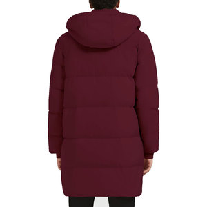 Veste d'hiver matelassée longue personnalisée unisexe, vêtement d'extérieur thermique, fabrication OEM ODM en gros - Product Image 4