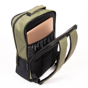 Green GRS leather <b>computer</b> <b>backpack</b> business <b>backpack</b> multi-layer <b>backpack</b> travel <b>computer</b> <b>backpack</b> - Product Image 6