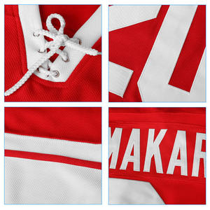 Jersey de Hockey sobre Hielo al por Mayor, Fabricante OEM, Logotipo Personalizado Bordado, Proveedor de Equipaciones de Hockey Sublimadas con Marca Privada - Product Image 2