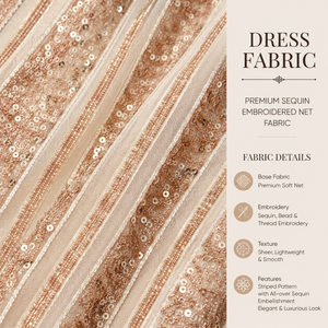 Luxury Rose Gold <b>Sequin</b> Evening Gown for Women | Deep V Neck Long Sleeve Maxi Party Dress | Elegant Formal Wedding Guest Dress - Product Image 5