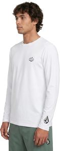 Men's Long Sleeve Rash Guard White 100% Polyester Anti-Uv <b>Swim</b> <b>Shirt</b> Full Sleeve Printed Logo Front - Product Image 5
