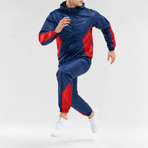 Ensemble Survetement OEM Personnalisé Homme, Blouson et Pantalon de Survêtement Imperméable Coupe-Vent Réfléchissant en Polyester et Nylon pour Sports de Plein Air - Product Image 3