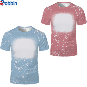 T-shirt décontracté en polyester pour homme, le plus vendu, personnalisable, avec impression effet délavé, sublimation, t-shirt vierge - Product Image 3