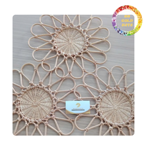 Mantel Individual Redondo de Ratán Clásico Hecho a Mano al por Mayor |   Ecológico, en Stock, Opciones de Varios Tamaños, Desde Hanói - Product Image 1