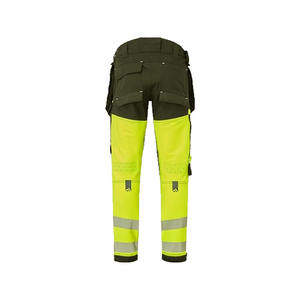 กางเกงทำงานนิรภัยหลายกระเป๋าสำหรับผู้ชาย สะท้อนแสง มองเห็นได้ชัดเจน กันน้ำ ระบายอากาศได้ดี ผลิตจากไมโครไฟเบอร์ คุณภาพสูง - Product Image 2