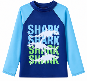Kids Swim T Shirts for <b>Boys</b> Soft Breathable Summer Water Activity Wear <b>Boys</b> Beach Swim Tee Lightweight UV Protection Rash Guard - Product Image 1