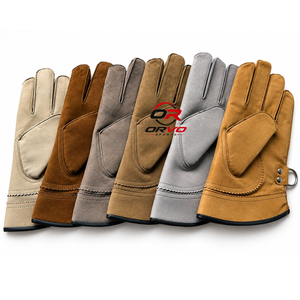 Gants de chasse Orvo Sports en cuir PU, couleur personnalisable, taille unique, durables, double couche, non imperméables, avec anneau métallique, toutes saisons, pour la chasse aux oiseaux - Product Image 6