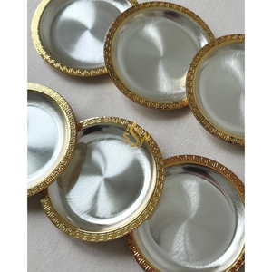 Classic Metal Coaster with Smooth Bottom Protective for Tables <b>Scratches</b> Heat Moisture Damage Maintaining Furniture Longevity - Product Image 3