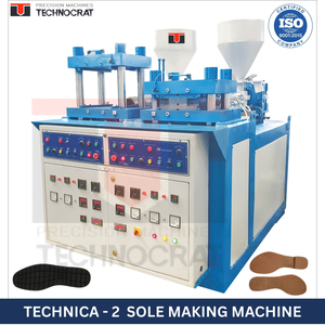 Máquina para Fabricar Suelas TPR TECHNOCRAT Modelo Technica 2, Alta Productividad, Motor Controlado por PLC, hasta 3000 Pares/Día - Product Image 3