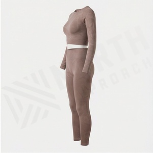 Vêtements de sport de haute qualité pour femmes, ensemble de yoga, vente en gros, meilleur fabricant, vêtements de fitness, équipement d'entraînement, vêtements de sport - Product Image 3
