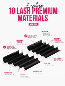 Charmlash Eyelash Wholesale Private Label Silk <b>Lashes</b> B Curl 0.10 Private Label <b>Lash</b> Extension Hot Selling Mega <b>Volume</b> Dense - Product Image 6