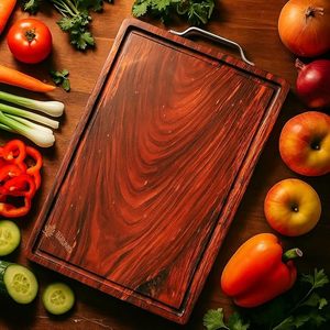Tabla de cortar de madera de acacia con ranura para jugos, tabla de cocina, tabla de carnicero, tabla para preparar alimentos - Product Image 5