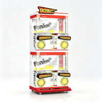 Machine de jeu d'arcade personnalisée rose pour centre commercial, machine à griffes pour poupées, machine à pinces