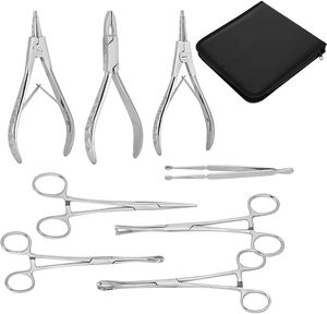 Kit d'outils de maquillage permanent et de piercing corporel professionnel en acier inoxydable 8 pièces personnalisé avec logo sur mesure, durable et facile à utiliser - Product Image 3