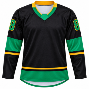 Venta al por mayor de camisetas de hockey sobre hielo de alta calidad con logo personalizado para equipos de hockey sobre hielo para hombres al mejor precio OEM económico. - Product Image 1