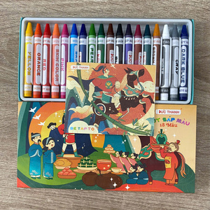 ชุดสีเทียนปลอดสารพิษสำหรับเด็ก 12/18/24 สี สำหรับระบายสี วาดภาพ - Product Image 1