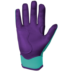 Custom Bruce Bolt Inspired Cabretta Leather Baseball Batting Gloves <b>Chrome</b> Series with Short Cuff Wrist Support - Product Image 2