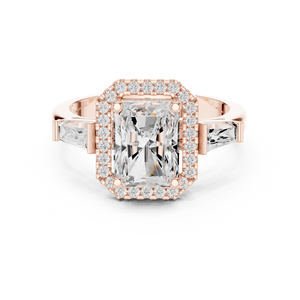 Aries Jewel Elegant 2 CT Radiant Cut E VS1 Lab Diamond Engagement Ring 14K Yellow Gold IGI Certified Weddings Anniversary Gifts - Product Image 5