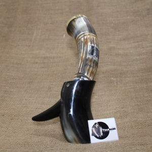 Auténtico Soporte para Cuerno de Cerveza Estilo Clásico de la Cultura Vikinga, Vasos de Plástico de Tamaño Personalizable con Logotipo de Vaca/Buey - Product Image 1