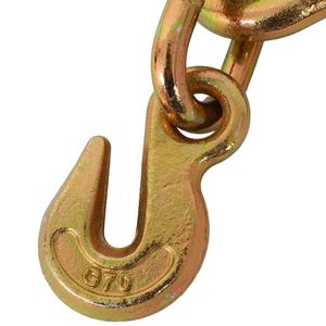 Cadena de Remolque con Gancho en J 5/16 X2 G70, Ganchos en J de Vástago Grande, 4700 Lbs, con Seguridad, Accesorios para Control de Carga en Remolques de Camiones de Plataforma - Product Image 5